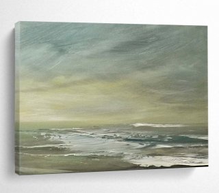 Sea Sky Abstract Painting Acrylic Canvas Wall Art 4CSY1
