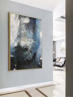 Sea Abstract Painting Canvas Wall Art A6J6F
