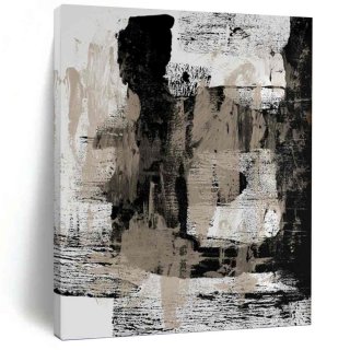 Scenic Blue Abstract Canvas Painting Wall Art O3FMF