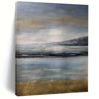 Landscape Seascape Seaside Canvas Misty Wall Art O1737