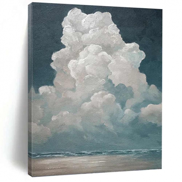 Sky Handmade Hand-painted Ocean Canvas Wall Art MEI1F Sky Handmade Hand-painted Ocean Canvas Wall Art MEI1F