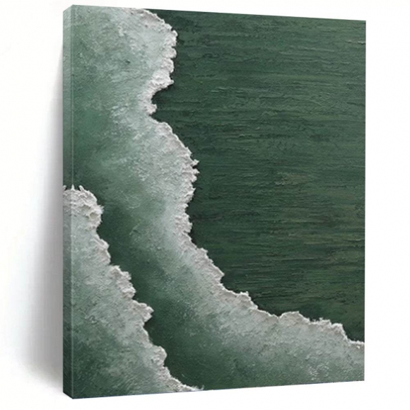 Sea Green White Seaside Abstract Canvas Wall Art 2X9G4 Sea Green White Seaside Abstract Canvas Wall Art 2X9G4