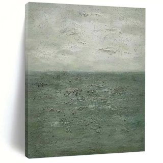 Grey Hand-painted Sky Seaside Canvas Wall Art OBGX2 Grey Hand-painted Sky Seaside Canvas Wall Art OBGX2