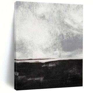 Sea Sky Coastal Minimal Abstract Canvas Wall Art I82MA