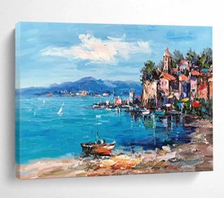 Bold Handmade Coastal Charm Nautical Abstract Artwork R94M0 Bold Handmade Coastal Charm Nautical Abstract Artwork R94M0