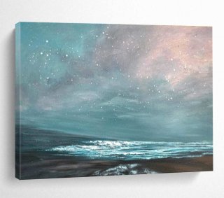 Sea Boho Abstract Pastel Starry Wall Art HC17G