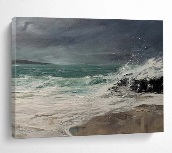Waves Handmade Coastal Abstract Artwork 471ZU Waves Handmade Coastal Abstract Artwork 471ZU