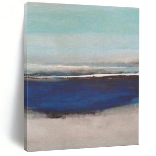 Sea Beach Coastal Abstract Canvas Wall Art EPIF1