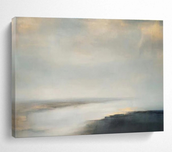 Sea Abstract Softly Lit Scandinavian Wall Art 984B4