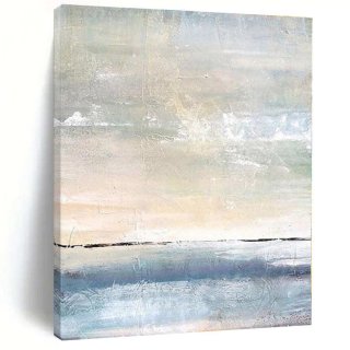 Sea Beach Sky Abstract Acrylic Wall Art MA1AK