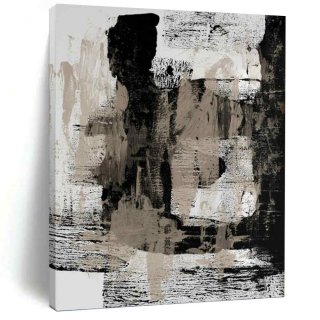 Painting Original Blue Scenic Soft Abstract Canvas Wall Art R2EF3