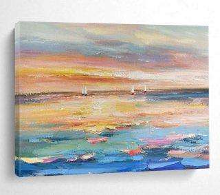 Sunset Coastal Coastal Acrylic Scale Abstract Canvas Wall Art N1J57 Sunset Coastal Coastal Acrylic Scale Abstract Canvas Wall Art N1J57