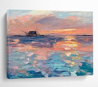 Sunset Water Abstract Seaside Acrylic Wall Art RJD42 Sunset Water Abstract Seaside Acrylic Wall Art RJD42