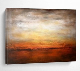 Abstract Handmade Original Painting Sunset Toned Abstract Canvas QQUE9 Abstract Handmade Original Painting Sunset Toned Abstract Canvas QQUE9