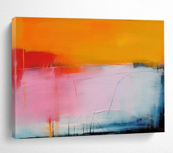 Sunset Abstract Painting Canvas Inspired Wall Art D8D5W Sunset Abstract Painting Canvas Inspired Wall Art D8D5W