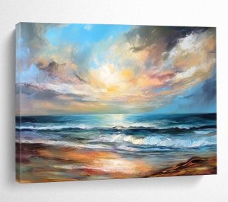 Sunset Seaside Abstract Colorful Seaside Wall Art GYA8V Sunset Seaside Abstract Colorful Seaside Wall Art GYA8V