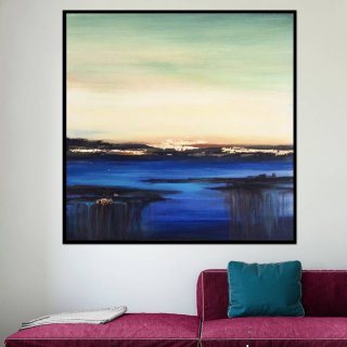 Gold Handmade Hallway Leaf Sunset Abstract Canvas Artwork EA9DA Gold Handmade Hallway Leaf Sunset Abstract Canvas Artwork EA9DA