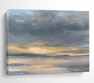 Seaside Hand-painted Handmade Bold Coastal Abstract Artwork DLHE8 Seaside Hand-painted Handmade Bold Coastal Abstract Artwork DLHE8