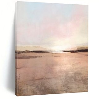 Evening Landscape Blush Dusk Soft Wall Art JLR02 Evening Landscape Blush Dusk Soft Wall Art JLR02