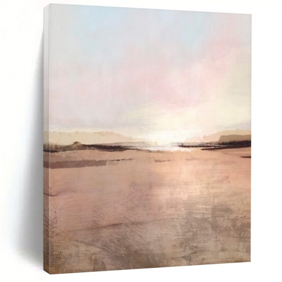 Evening Landscape Blush Dusk Soft Wall Art JLR02 Evening Landscape Blush Dusk Soft Wall Art JLR02