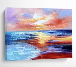 Bedroom Handmade Beachfront Evening Room Abstract Wall Art 9JTP3 Bedroom Handmade Beachfront Evening Room Abstract Wall Art 9JTP3