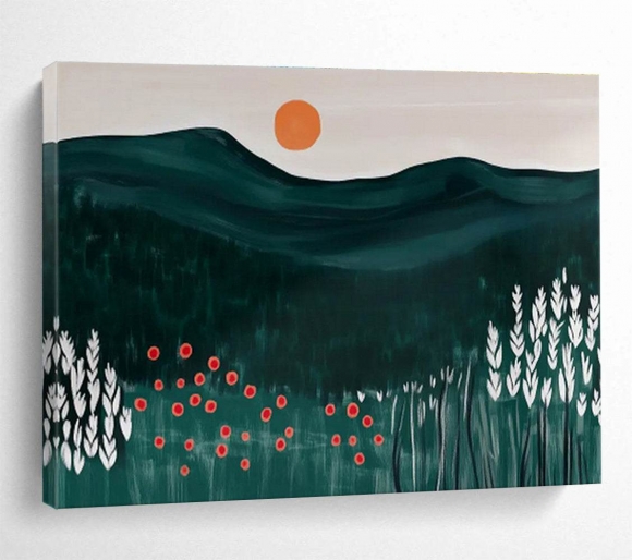 Mountain Nature Sunset Minimal Contemporary Abstract Wall Art 1LMN8 Mountain Nature Sunset Minimal Contemporary Abstract Wall Art 1LMN8