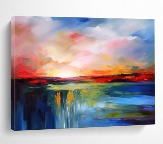 Landscape Evening Abstract Colorful Dreamy Wall Art U0U2V Landscape Evening Abstract Colorful Dreamy Wall Art U0U2V