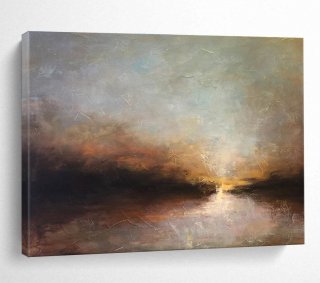 Evening Scenic Abstract Canvas Painting Wall Art 3722J Evening Scenic Abstract Canvas Painting Wall Art 3722J