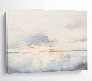 Evening Abstract Canvas Painting Serene Wall Art 7MD5V Evening Abstract Canvas Painting Serene Wall Art 7MD5V