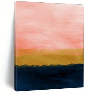 Evening Golden Pink Bohemian Abstract Wall Art CM72R Evening Golden Pink Bohemian Abstract Wall Art CM72R