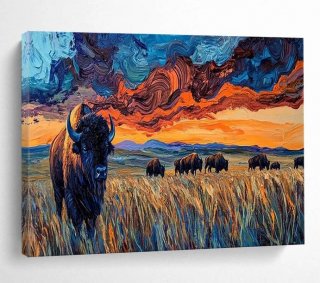 Scenic Original Office Sunset Abstract Canvas Artwork O9SLQ Scenic Original Office Sunset Abstract Canvas Artwork O9SLQ