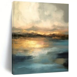 Seaside Original Romantic Luxury Abstraction Artwork 17AWC