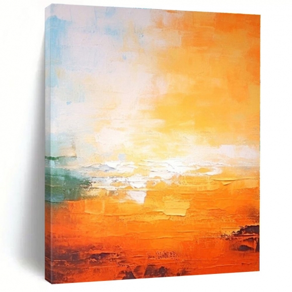 Sunset Orange Yellow Abstract Oversized Canvas Wall Art N3MPI Sunset Orange Yellow Abstract Oversized Canvas Wall Art N3MPI