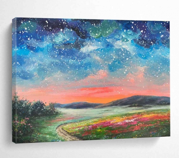 Nature Sunset Landscape Abstract Starry Wall Art M704E Nature Sunset Landscape Abstract Starry Wall Art M704E