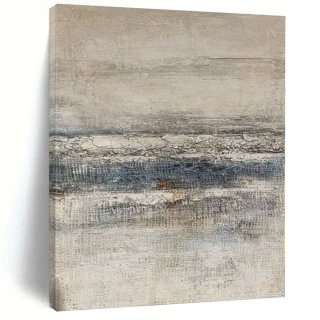 Neutral Abstract Minimalist Textured Acrylic Canvas Artwork WX14N Neutral Abstract Minimalist Textured Acrylic Canvas Artwork WX14N