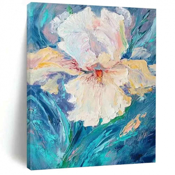 Handmade Bold Botanical Abstract Canvas Artwork 2K01B Handmade Bold Botanical Abstract Canvas Artwork 2K01B