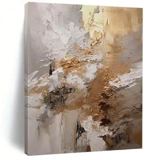 Hand-painted Elegant Room Gold Golden Abstract Canvas Wall Art 9TEE7 Hand-painted Elegant Room Gold Golden Abstract Canvas Wall Art 9TEE7