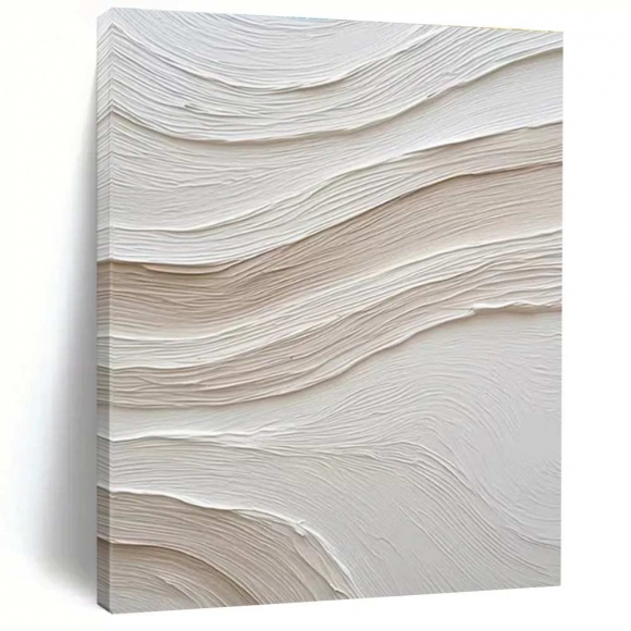 Wave White Contemporary Minimalist Textured Wall Art 39BIW Wave White Contemporary Minimalist Textured Wall Art 39BIW