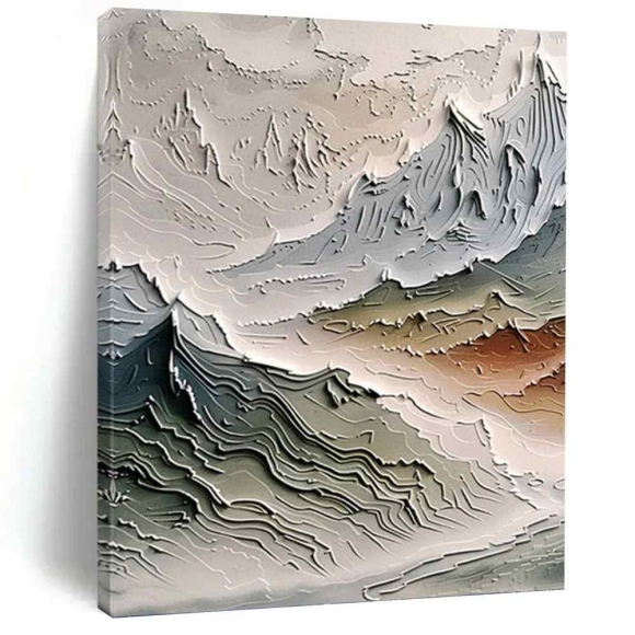 Mountain Nature Landscape Textured Abstract Artwork R1EE4 Mountain Nature Landscape Textured Abstract Artwork R1EE4