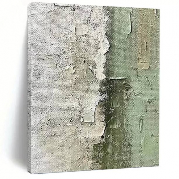 Neutral Minimalist Textured Abstract Canvas Wall Art 96R4Q