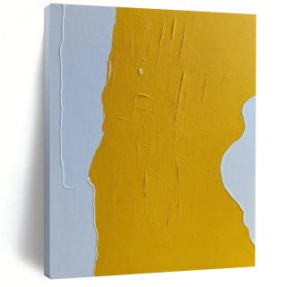 Yellow Gray Bold Textured Rhythm Wall Art J94L8 Yellow Gray Bold Textured Rhythm Wall Art J94L8