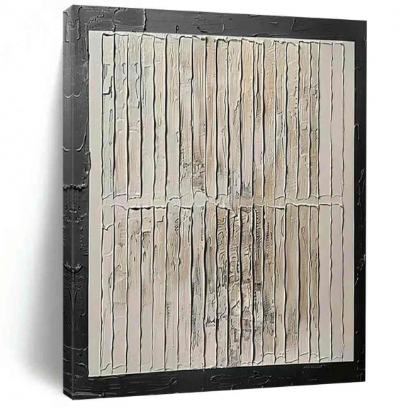 Neutral Abstract Minimal Textured Striped Artwork FK33K Neutral Abstract Minimal Textured Striped Artwork FK33K