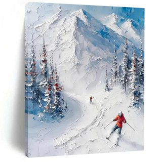 Hand-painted Handmade Covered Mountain Landscape Trees Abstract Artwork PC9I0 Hand-painted Handmade Covered Mountain Landscape Trees Abstract Artwork PC9I0
