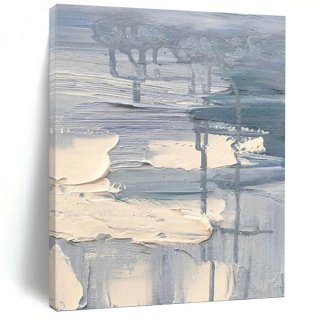 Beach Beige Blue Grey Abstract Wall Art 9WPL0 Beach Beige Blue Grey Abstract Wall Art 9WPL0