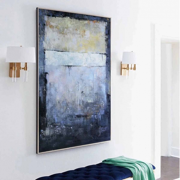 Modern Room Huge Living Abstract Canvas Wall Art 4RW7V