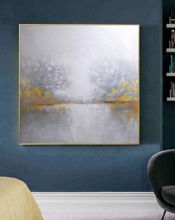 Painting Yellow Seascape Sky Abstract Canvas Wall Art P78AZ Painting Yellow Seascape Sky Abstract Canvas Wall Art P78AZ