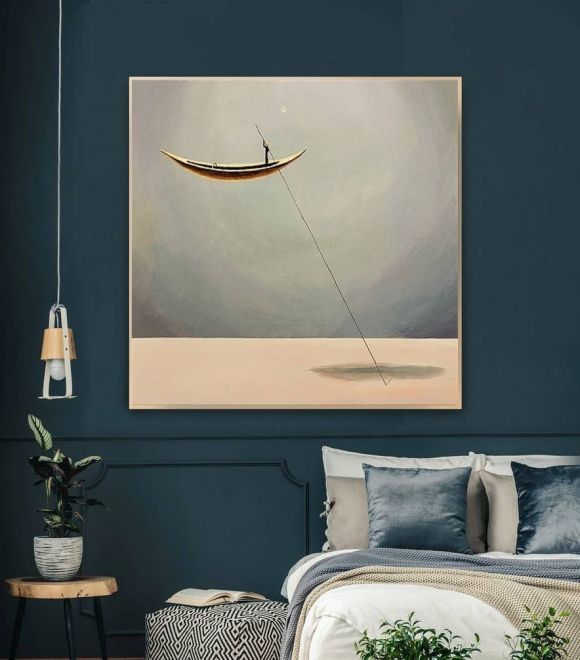 Painting Hand-painted Oversized Room Living Abstract Canvas Artwork 9Z5W1