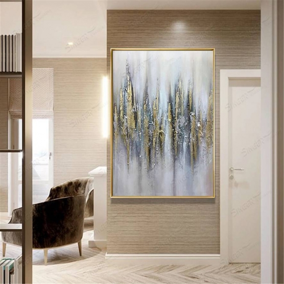 Entryway Handmade Gold Leaf You Office Abstract Canvas Artwork ZC1Q9 Entryway Handmade Gold Leaf You Office Abstract Canvas Artwork ZC1Q9