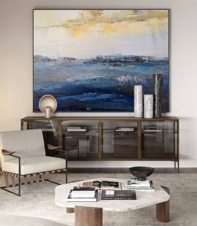 Sea Original Handmade Textured Scenic Abstract Abstract Canvas Artwork TX11P Sea Original Handmade Textured Scenic Abstract Abstract Canvas Artwork TX11P