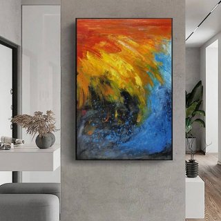 Red Living Abstract Canvas Wall Art 89SSK Red Living Abstract Canvas Wall Art 89SSK